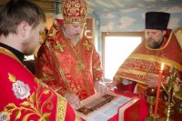 Божественная литургия в день празднования иконы Божией Матери "Нечаянная радость"