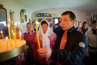 Божественная литургия в день празднования иконы Божией Матери "Нечаянная радость"