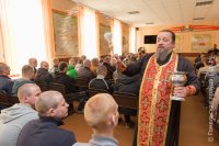 Священнослужитель принял участие в торжественном мероприятии на призывном пункте Гомельского областного военкомата