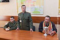 Священнослужитель принял участие в торжественном мероприятии на призывном пункте Гомельского областного военкомата
