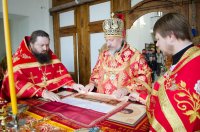 Божественная литургия в праздник иконы Божией Матери "Неупиваемая чаша"