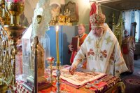 Божественная литургия в Свято-Петро-Павловском кафедральном соборе г.Гомеля