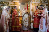 Божественная литургия в Свято-Петро-Павловском кафедральном соборе г.Гомеля