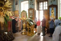 Божественная литургия в Свято-Петро-Павловском кафедральном соборе г.Гомеля