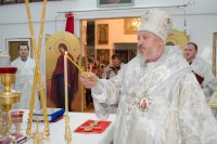 Преосвященный Стефан освятил храм Рождества Пресвятой Богородицы г.п. Уваровичи