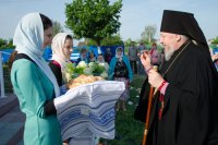 Преосвященный Стефан освятил храм Рождества Пресвятой Богородицы г.п. Уваровичи