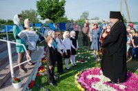 Преосвященный Стефан освятил храм Рождества Пресвятой Богородицы г.п. Уваровичи