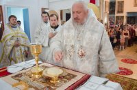 Преосвященный Стефан освятил храм Рождества Пресвятой Богородицы г.п. Уваровичи