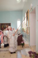 Преосвященный Стефан освятил храм Рождества Пресвятой Богородицы г.п. Уваровичи