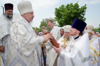 Преосвященный Стефан освятил храм Рождества Пресвятой Богородицы г.п. Уваровичи