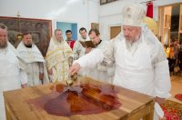 Преосвященный Стефан освятил храм Рождества Пресвятой Богородицы г.п. Уваровичи