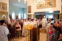 Преосвященный Стефан освятил храм Рождества Пресвятой Богородицы г.п. Уваровичи