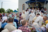 Преосвященный Стефан освятил храм Рождества Пресвятой Богородицы г.п. Уваровичи