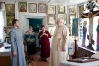 Рабочий визит в строящийся храм сщмч. Пиония д.Уза Рабочий визит в строящийся храм сщмч. Пиония д.Уза