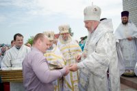 Преосвященный Стефан освятил храм Рождества Пресвятой Богородицы г.п. Уваровичи