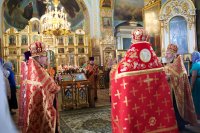 Всенощное бдение в Свято-Покровском храме Свято-Иоанно-Кормянского женского монастыря д.Корма