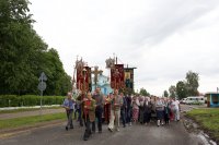 Крестный ход к могиле св. прав. Иоанна Кормянского в д. Огородня