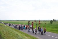 Крестный ход к могиле св. прав. Иоанна Кормянского в д. Огородня