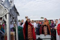 Крестный ход к могиле св. прав. Иоанна Кормянского в д. Огородня