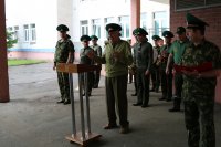 ГОМЕЛЬ. Священнослужитель принял участие в торжественном митинге,  посвященном вручению боевого оружия военнообязанным запаса