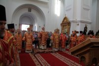 В день памяти преподобной Евфросинии Полоцкой, Преосвященнейший Стефан сослужил митрополиту Минскому и Заславскому Павлу