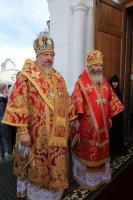 В день памяти преподобной Евфросинии Полоцкой, Преосвященнейший Стефан сослужил митрополиту Минскому и Заславскому Павлу