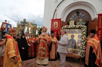 В день памяти преподобной Евфросинии Полоцкой, Преосвященнейший Стефан сослужил митрополиту Минскому и Заславскому Павлу