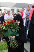 В день памяти преподобной Евфросинии Полоцкой, Преосвященнейший Стефан сослужил митрополиту Минскому и Заславскому Павлу