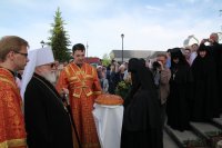 В день памяти преподобной Евфросинии Полоцкой, Преосвященнейший Стефан сослужил митрополиту Минскому и Заславскому Павлу