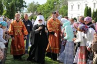 В день памяти преподобной Евфросинии Полоцкой, Преосвященнейший Стефан сослужил митрополиту Минскому и Заславскому Павлу