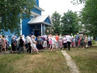 РОГАЧЕВ. Праздничное богослужение в храме Святого Духа д. Дворец РОГАЧЕВ. Праздничное богослужение в храме Святого Духа д. Дворец