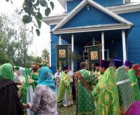 РОГАЧЕВ. Праздничное богослужение в храме Святого Духа д. Дворец РОГАЧЕВ. Праздничное богослужение в храме Святого Духа д. Дворец