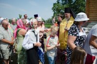 Преосвященный Стефан совершил чин освящения часовни в честь Феодоровской иконы Божией Матери в д. Луначарск