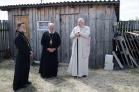 Рабочий визит в строящийся храм Покрова Пресвятой Богородицы д.Защебье