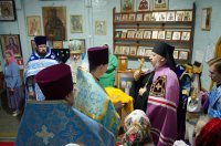 Божественная литургия в праздник иконы Божией Матери "Троеручица"