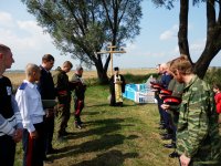СВЕТЛОГОРСК. На месте трагической гибели Красноперова и Бевзюка был установлен и освящен поклонный крест