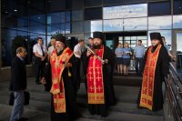 В Национальный аэропорт «Минск» доставлена величайшая святыня - предплечье святого великомученика и целителя Пантелеимона В Национальный аэропорт «Минск» доставлена величайшая святыня - предплечье святого великомученика и целителя Пантелеимона