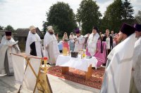 Освящения закладного камня в основание храма возводимого в а.г.Лучин Освящения закладного камня в основание храма возводимого в а.г.Лучин