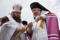 Освящения закладного камня в основание храма возводимого в а.г.Лучин Освящения закладного камня в основание храма возводимого в а.г.Лучин