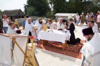 Освящения закладного камня в основание храма возводимого в а.г.Лучин Освящения закладного камня в основание храма возводимого в а.г.Лучин