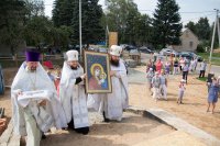 Освящения закладного камня в основание храма возводимого в а.г.Лучин Освящения закладного камня в основание храма возводимого в а.г.Лучин