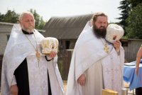 Освящения закладного камня в основание храма возводимого в а.г.Лучин Освящения закладного камня в основание храма возводимого в а.г.Лучин