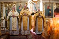 Божественная литургия в Свято-Петро-Павловском кафедральном соборе г.Гомеля