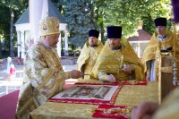 Божественная Литургия в кафедральном Свято-Петро-Павловском соборе г.Гомеля