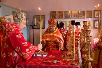 Божественная литургия в день памяти мученика Иоанна Воина