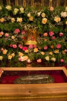 Ковчег с мощами св. вмч. Пантелеимона отбыл на место своего постоянного пребывания