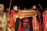 Ковчег с мощами св. вмч. Пантелеимона отбыл на место своего постоянного пребывания