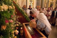 Ковчег с мощами св. вмч. Пантелеимона отбыл на место своего постоянного пребывания