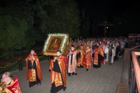 Ковчег с мощами св. вмч. Пантелеимона отбыл на место своего постоянного пребывания