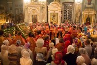 Ковчег с мощами св. вмч. Пантелеимона отбыл на место своего постоянного пребывания